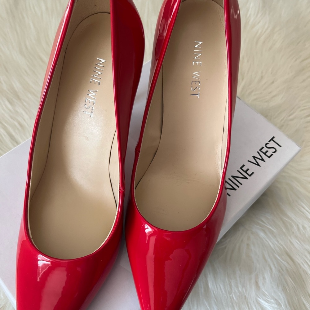Nine West Red Heels - Picture 2 of 5
